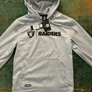 BRAND NEW MENS LV RAIDERS NFL TEAM APPAREL SWEATSHIRT BY NEW ERA FOR SALE SZ M!